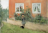 Kersti With Cat In The Flower Bed Carl Larsson