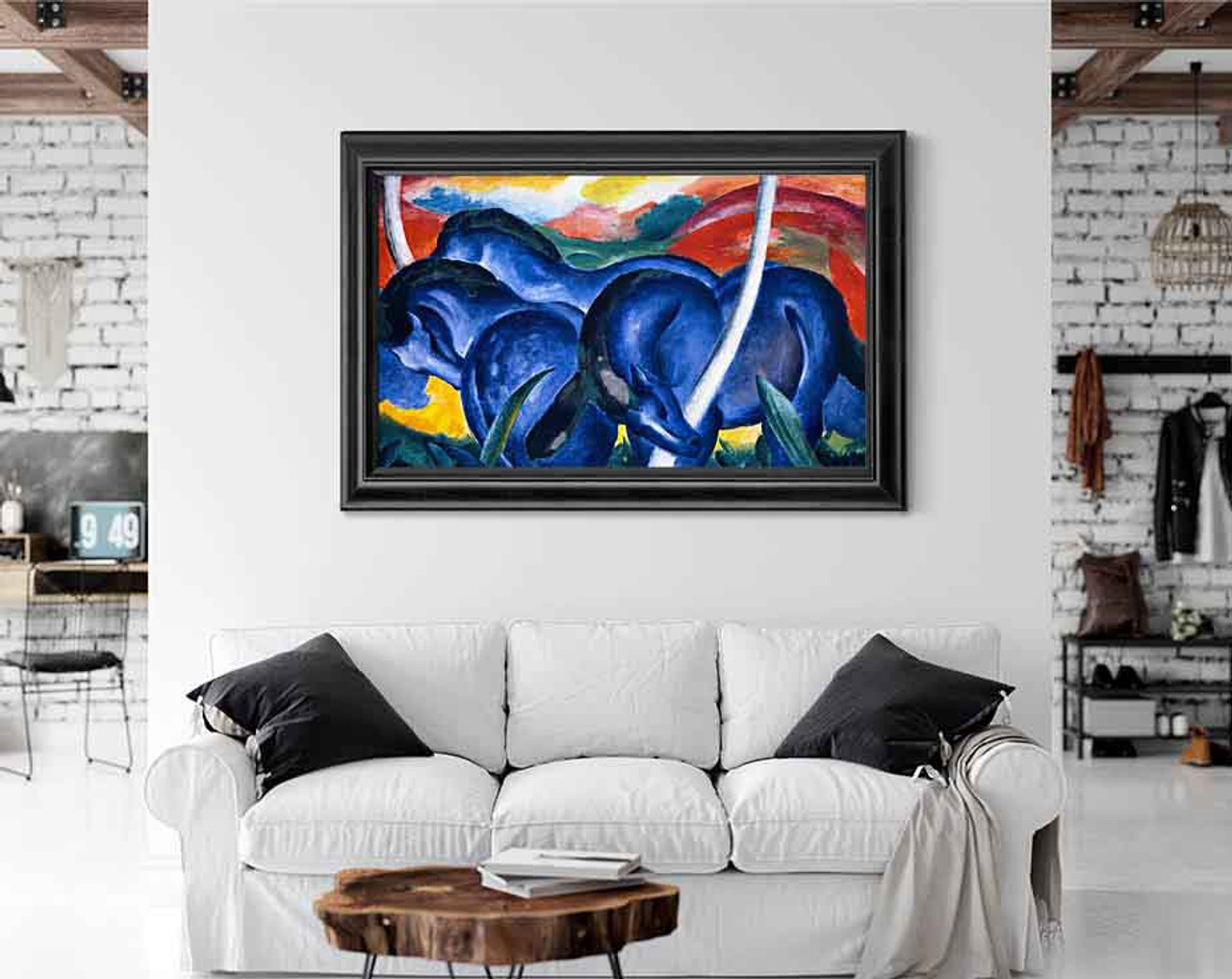 The Large Blue Horses By Franz Marc Print or Oil Painting Reproduction from Cutler Miles.