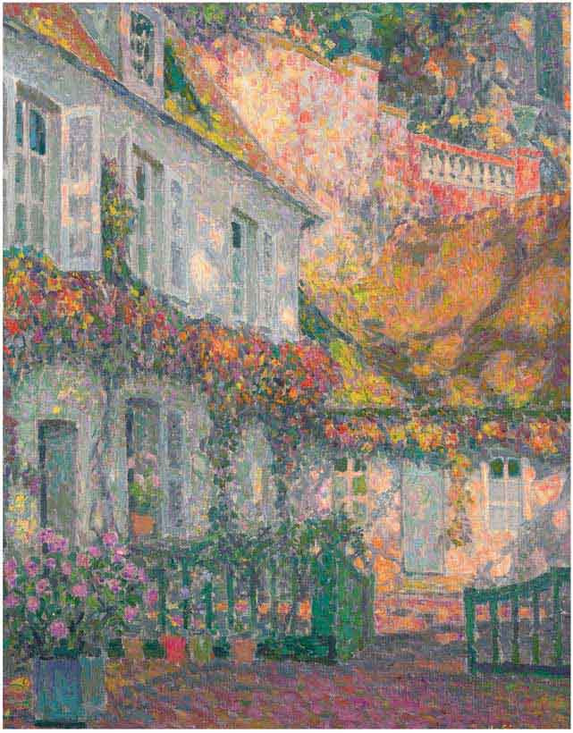 Henri le Sidaner、超希少画・海外レゾネ、新品高級額・額装付 Mansion In The Afternoon By Henri Le Sidaner Art Reproduction from