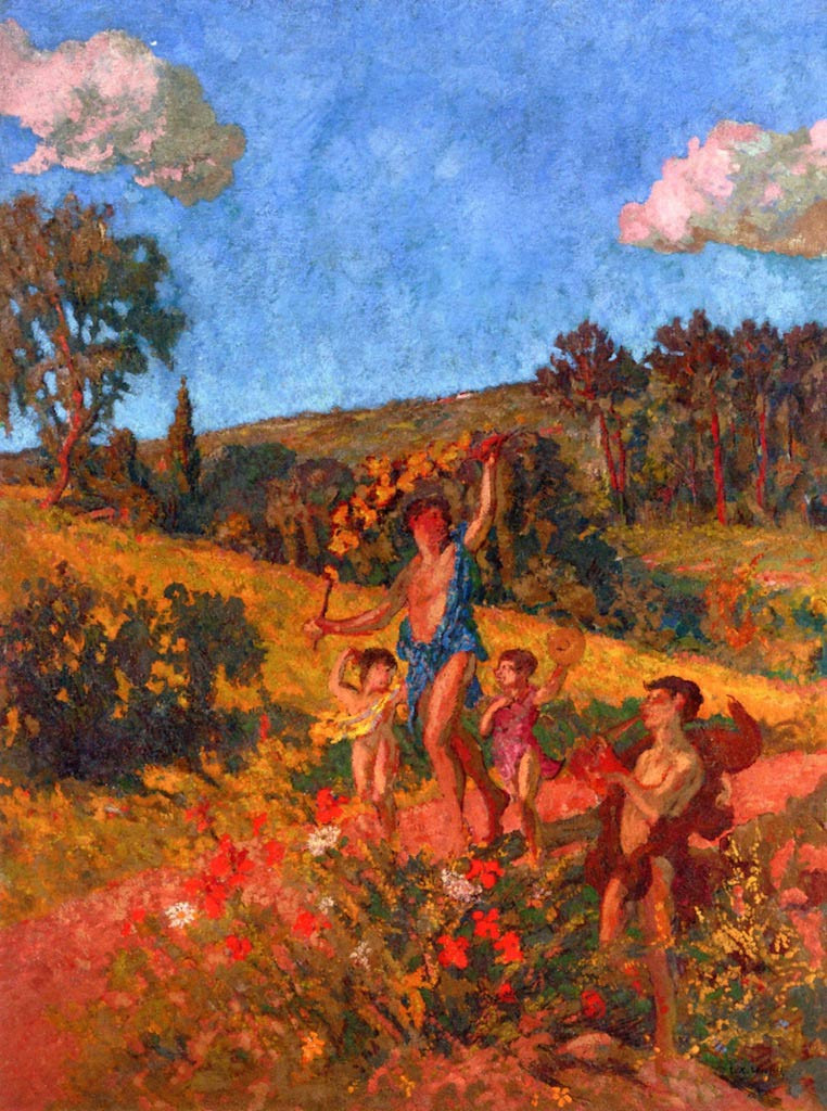 Nymph And Cupids By Ker Xavier Roussel Art Reproduction from