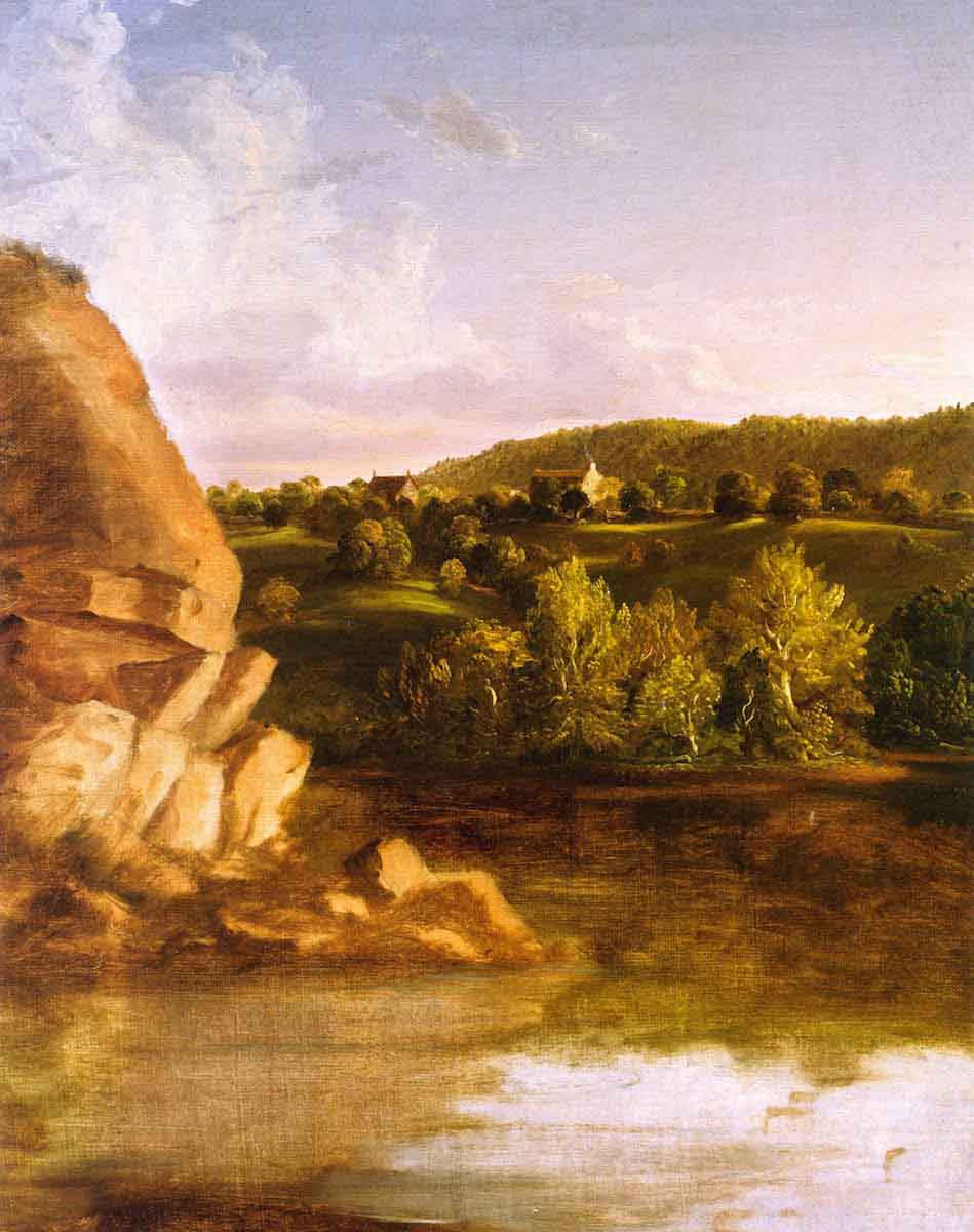 On Catskill Creek By Thomas Cole Art Reproduction from Cutler Miles.