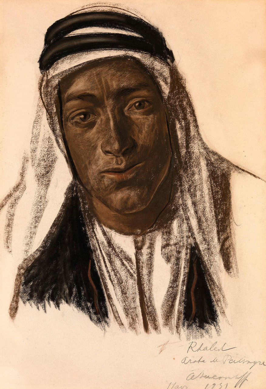 Rhaled, A Palmyran Arab By Alexander Evgenievich Yakovlev Art Reproduction  from Cutler Miles.