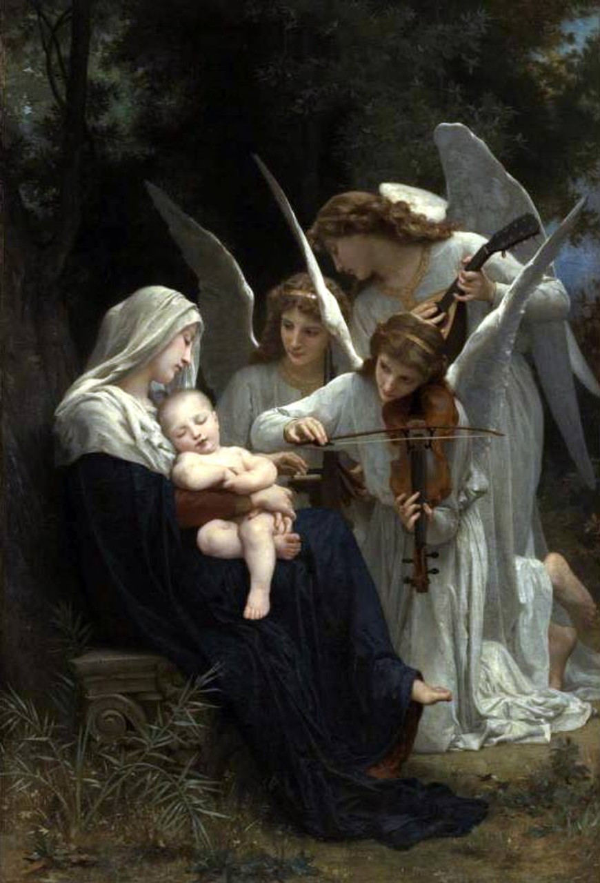 Song Of The Angels (Small Version) By William Bouguereau