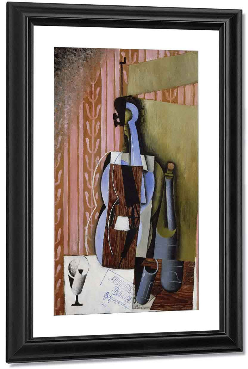 格安限定SALEJuan Gris、VIOLON ET VERRE、希少な額装用画集画、新品額装付、fan 静物画