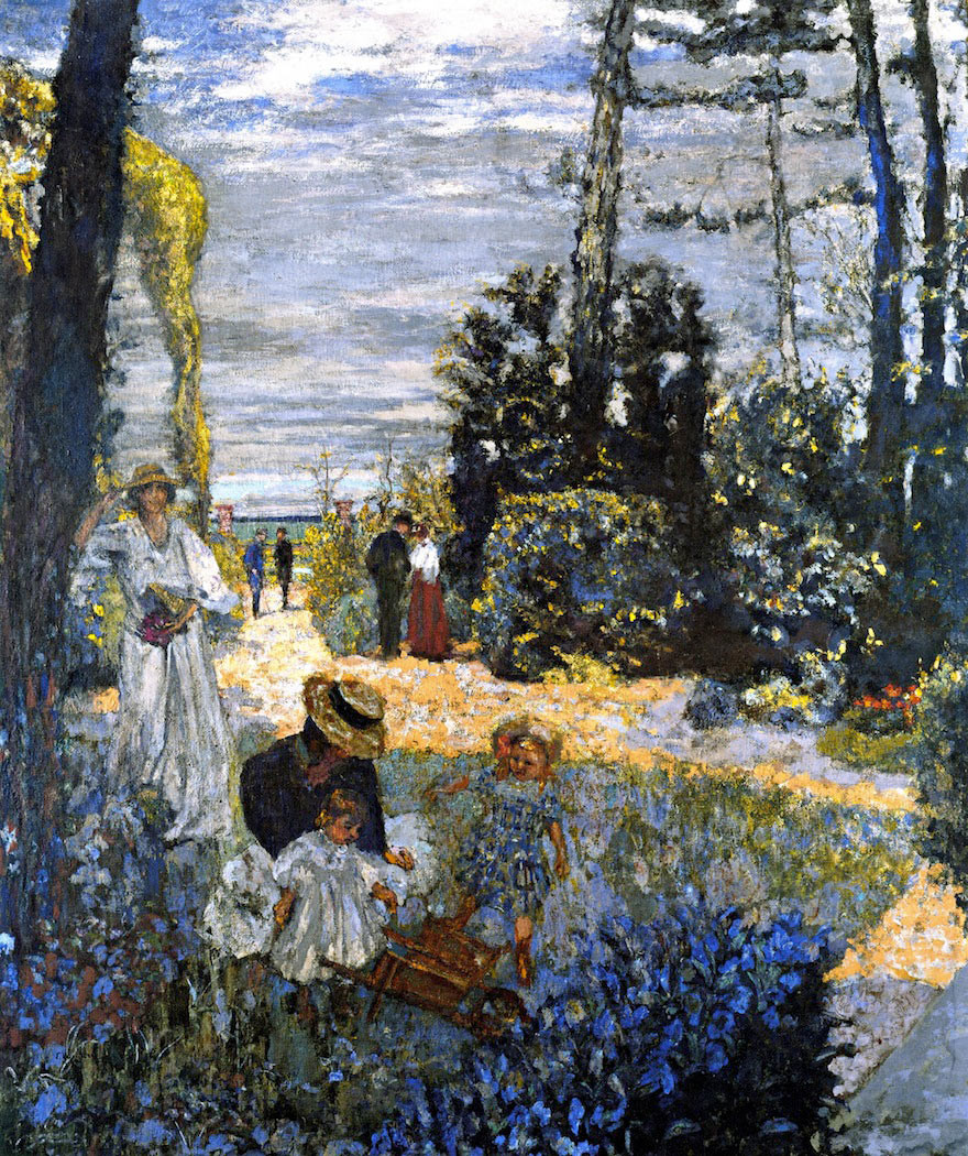 The Terrace At Vasouy The Garden By Edouard Vuillard Reproduction