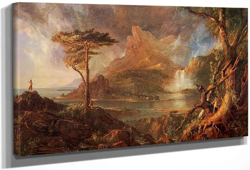 A Wild Scene By Thomas Cole Print or Oil Painting Reproduction