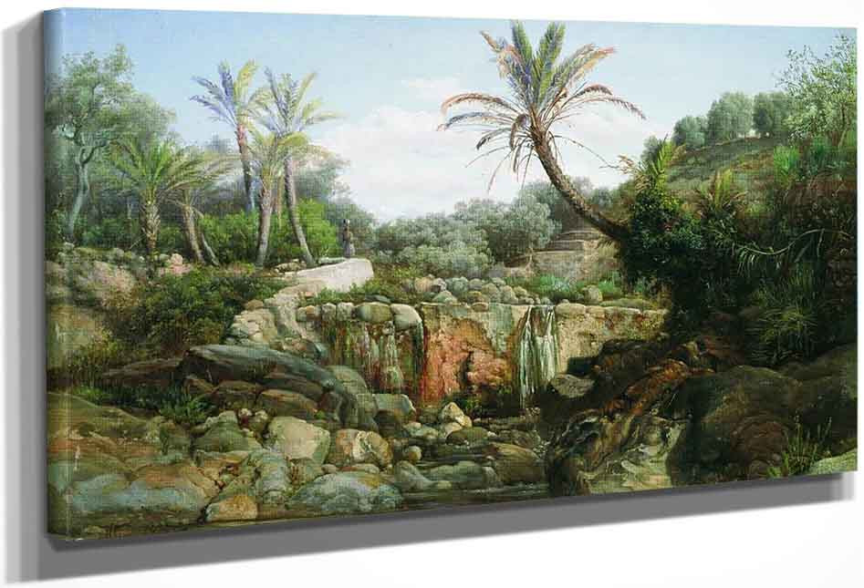 An Oriental Landscape By Hendryk Siemiradzki Print or Oil Painting