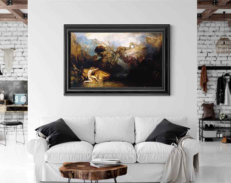 Apollo And Python By Joseph Mallord William Turner Print or Oil ...