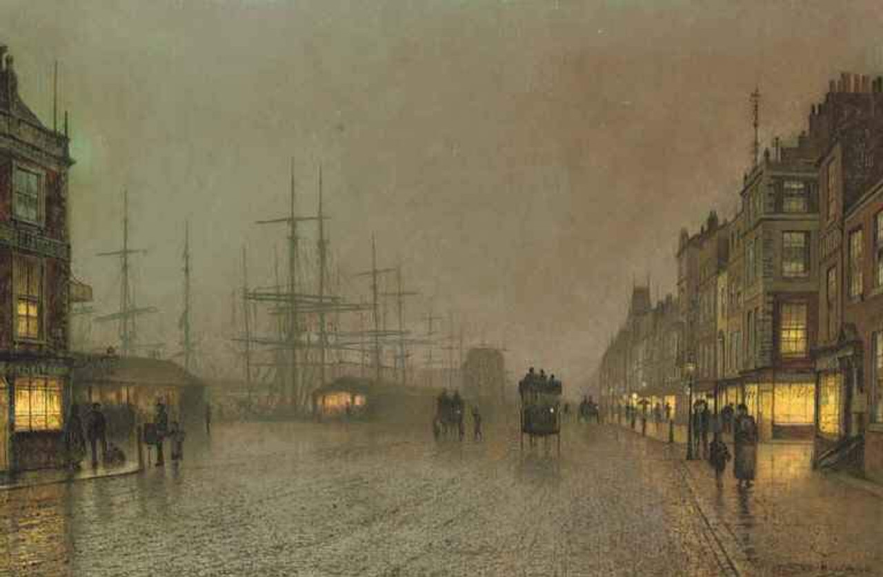 Canny Glasgow By John Atkinson Grimshaw Print or Oil Painting ...