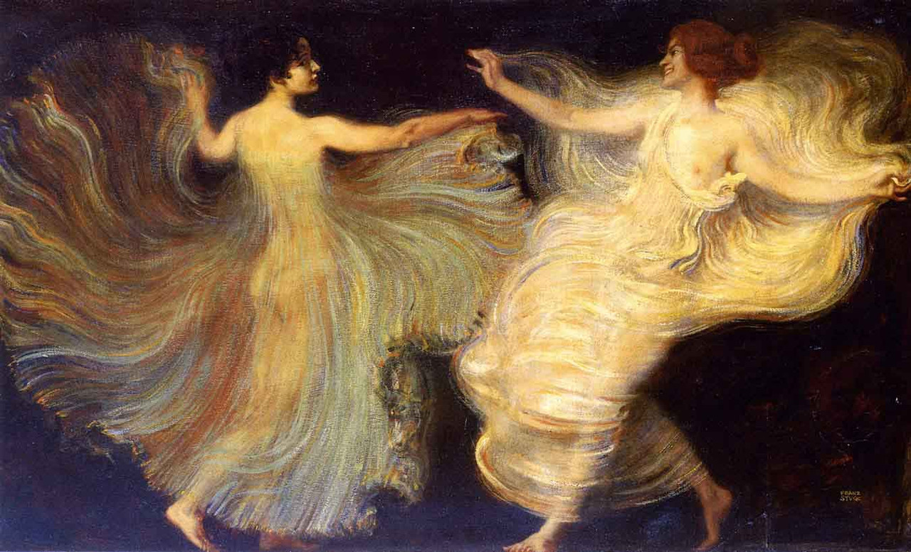 Dancers By Franz Von Stuck Print or Oil Painting Reproduction from