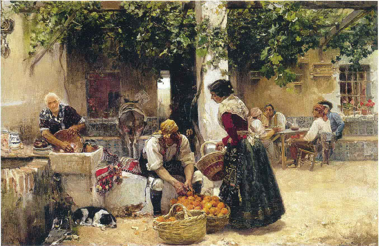 Orange Seller By Joaquin Sorolla Y Bastida Print or Oil Painting