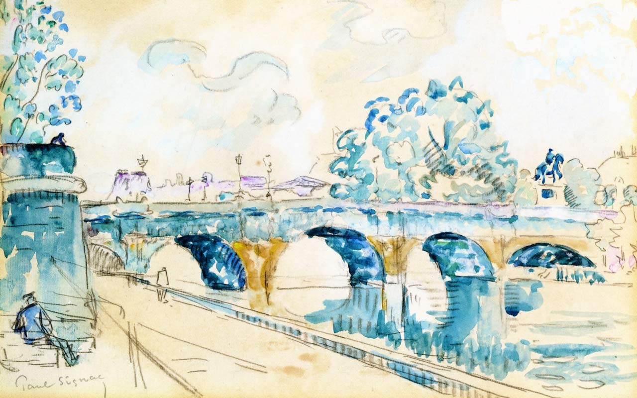 Paul Signac Paris, le Pont Neuf Painting Reproduction