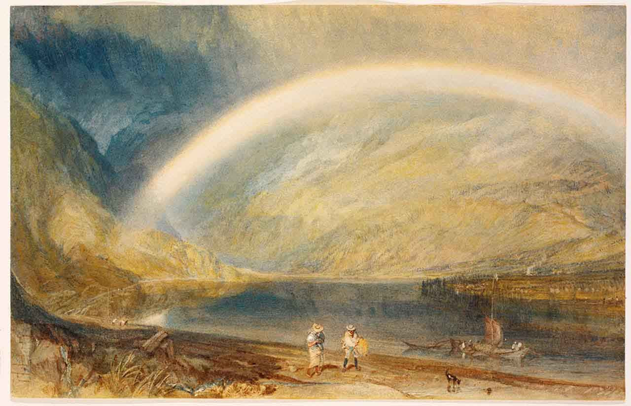 Rainbow. A View On The Rhine By Joseph Mallord William Turner