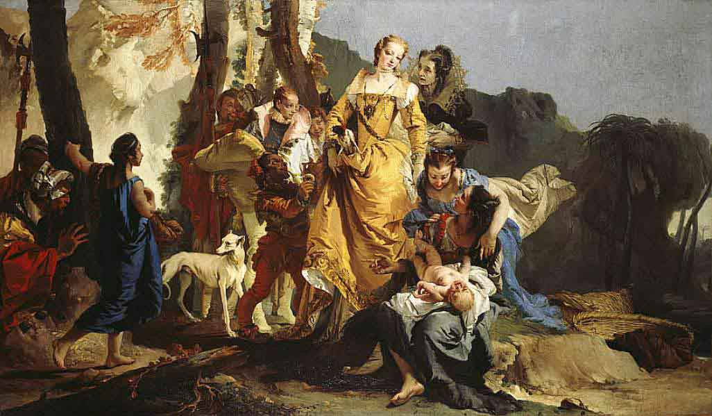 The Finding Of Moses By Giovanni Battista Tiepolo Print or Oil