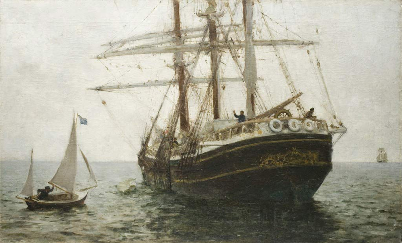 The Missionary Boat By Henry Scott Tuke Print or Oil Painting ...