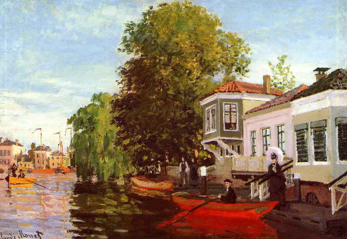 The Zaan At Zaandam By Claude Oscar Monet Print or Oil Painting