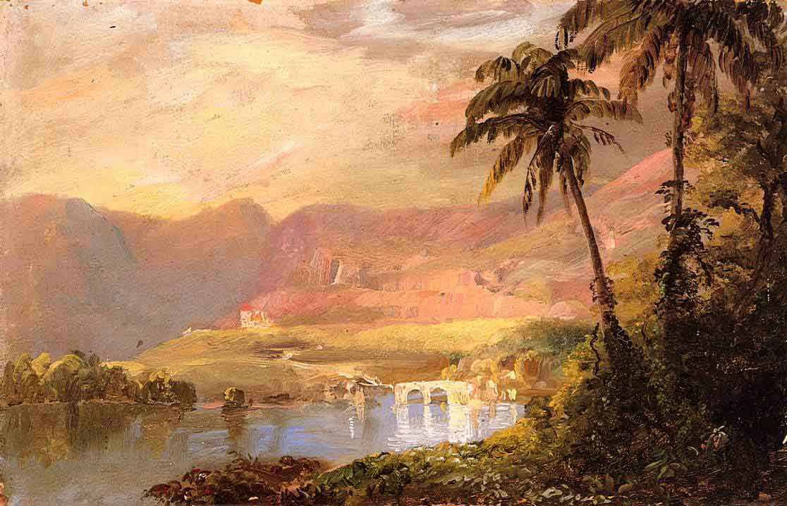 Tropical Landscape2 By Frederic Edwin Church Print or Oil Painting Tropical Landscape2 By Frederic Edwin Church Print or Oil Painting