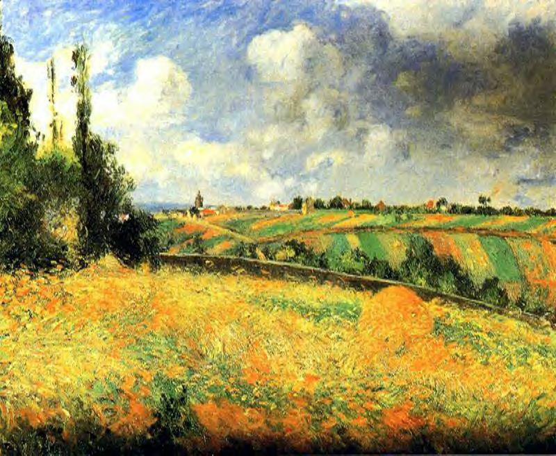 Fields By Camille Pissarro Print or Painting Reproduction from