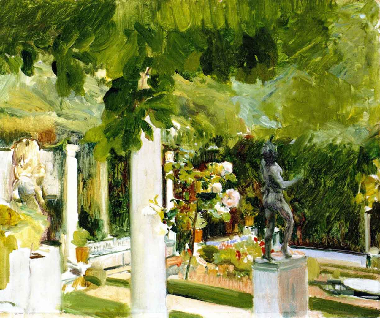 Garden Of The Sorolla House By Joaquin Sorolla Y Bastida