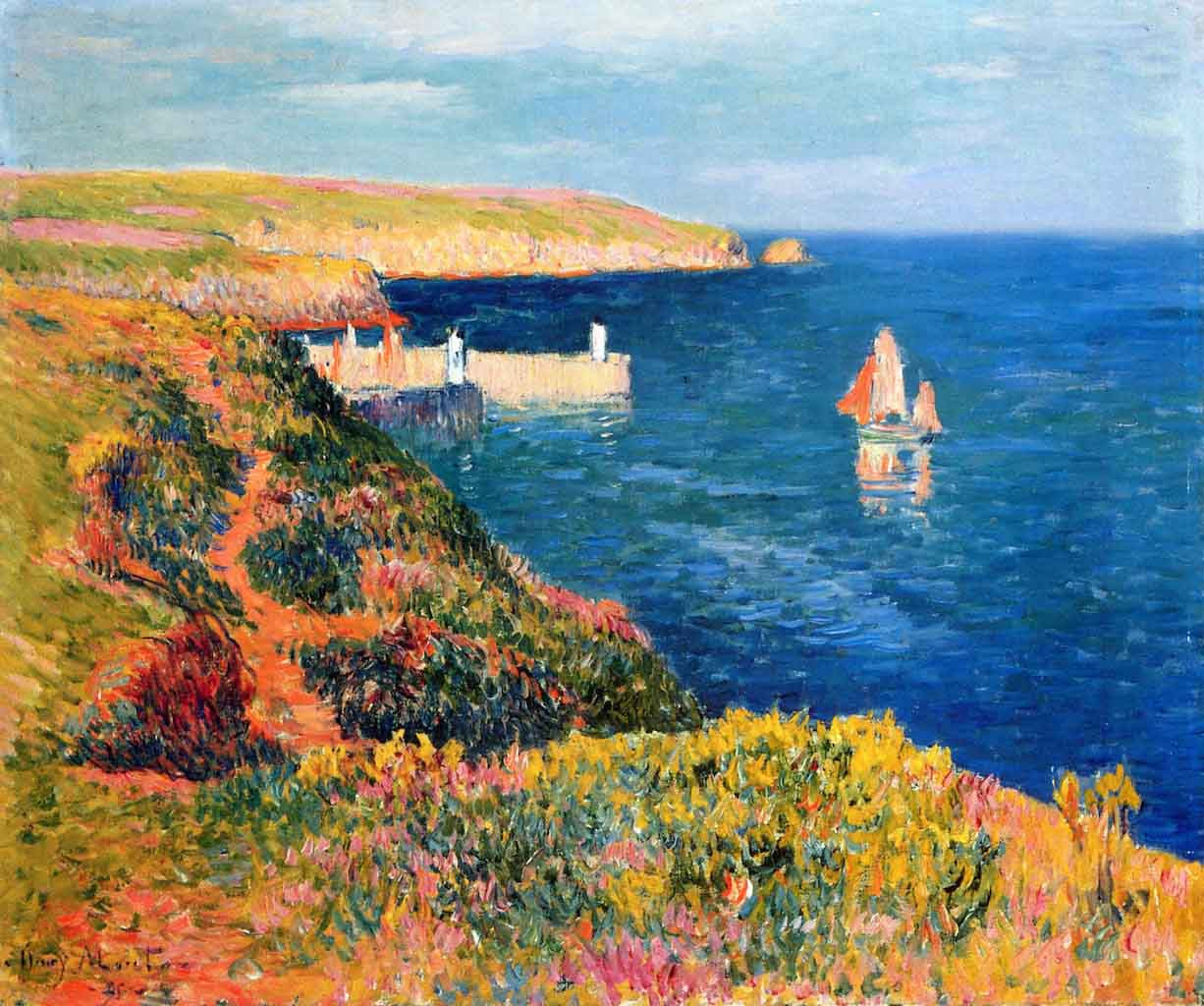 Port Eudy, Ile De Groix By Henri Moret Print or Painting