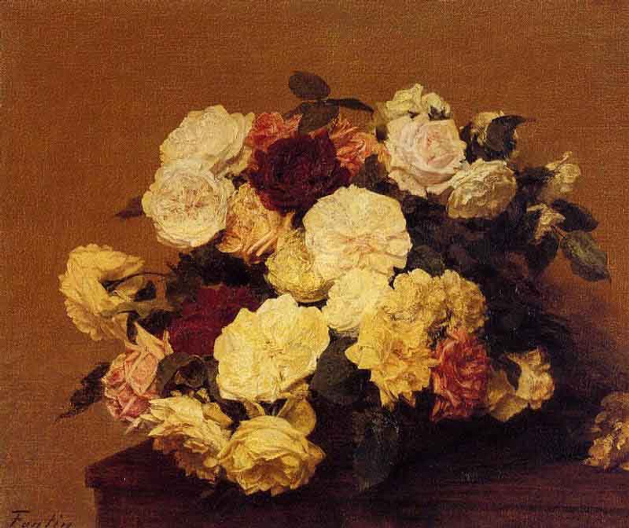 Roses18 By Henri Fantin Latour Print or Painting