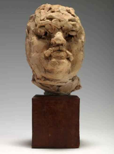Balzac (Clay Study Of Head) By Auguste Rodin(French, 1840 1917