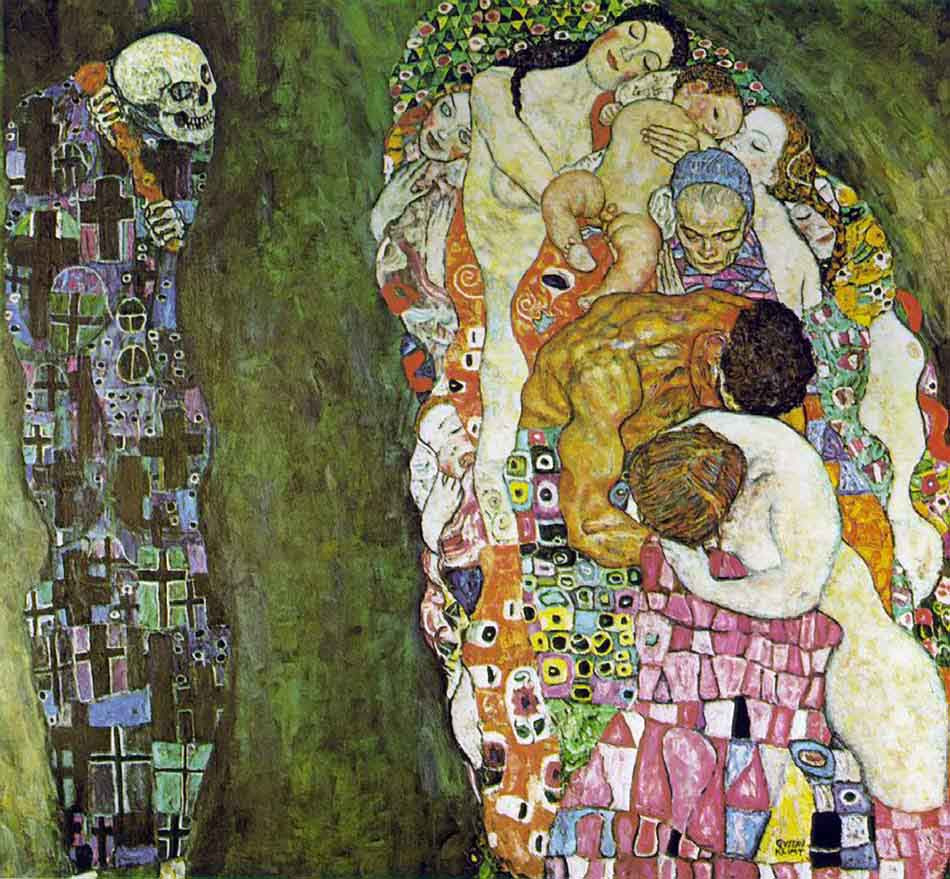 Death And Life By Gustav Klimt Print or Painting Reproduction from ...