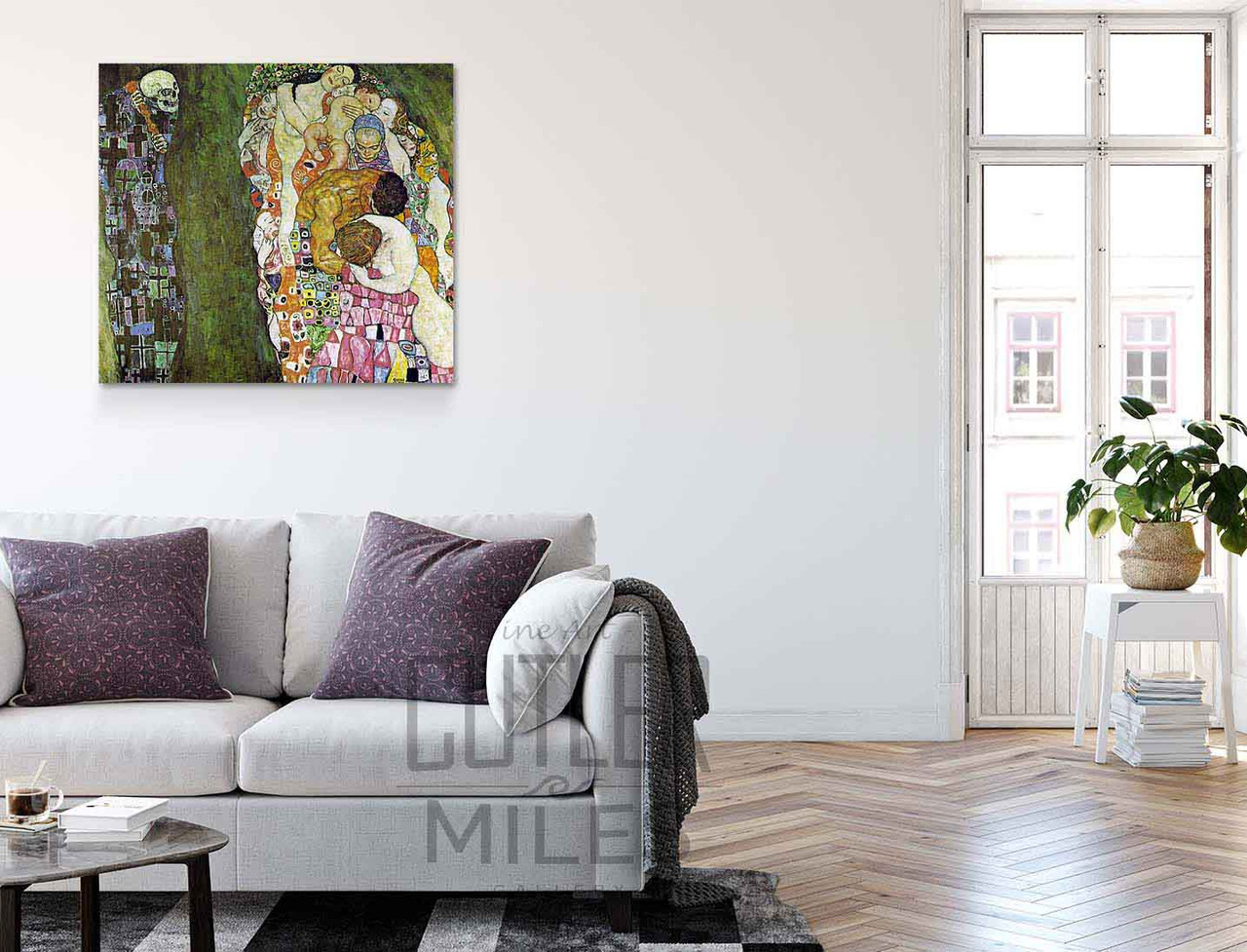 Death And Life By Gustav Klimt Print or Painting Reproduction from ...