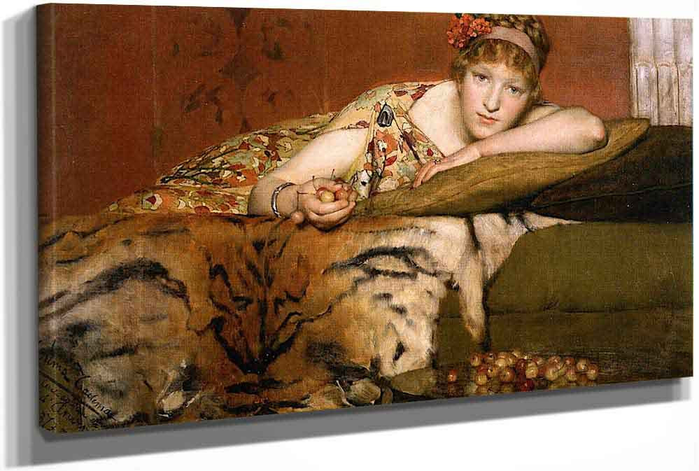 Cherries by Sir Lawrence Alma Tadema Art Reproduction from Cutler