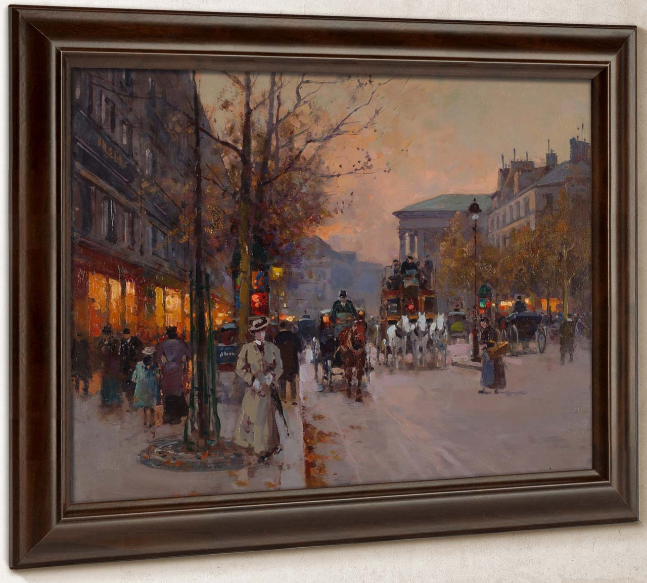 By The Madeleine by Edouard Leon Cortes