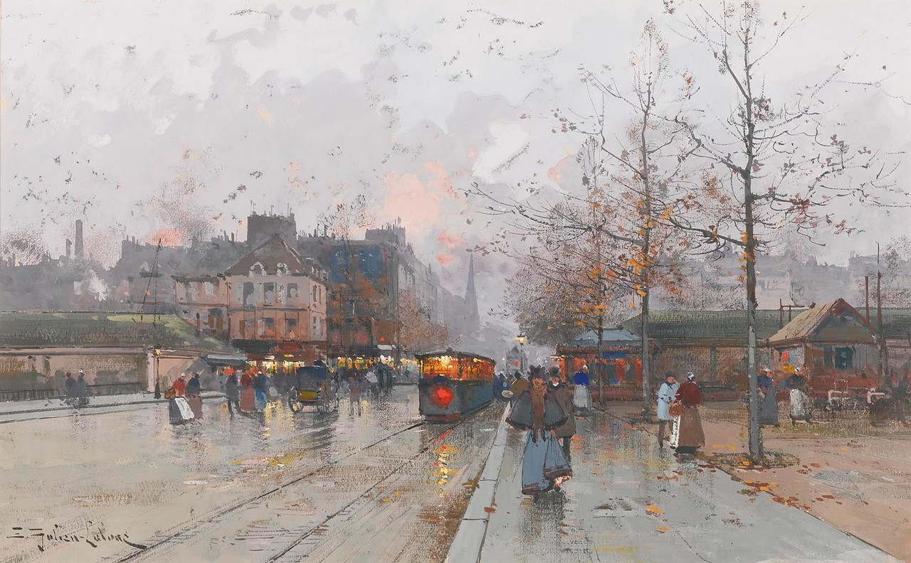 Porte De Chatillon By Eugene Galien Laloue