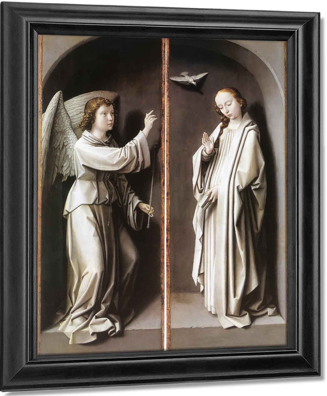 Tableau Sur Toile 'L'Annonciation' De Hans Memling - Reproduction Prête à Accrocher, Plusieurs Tailles