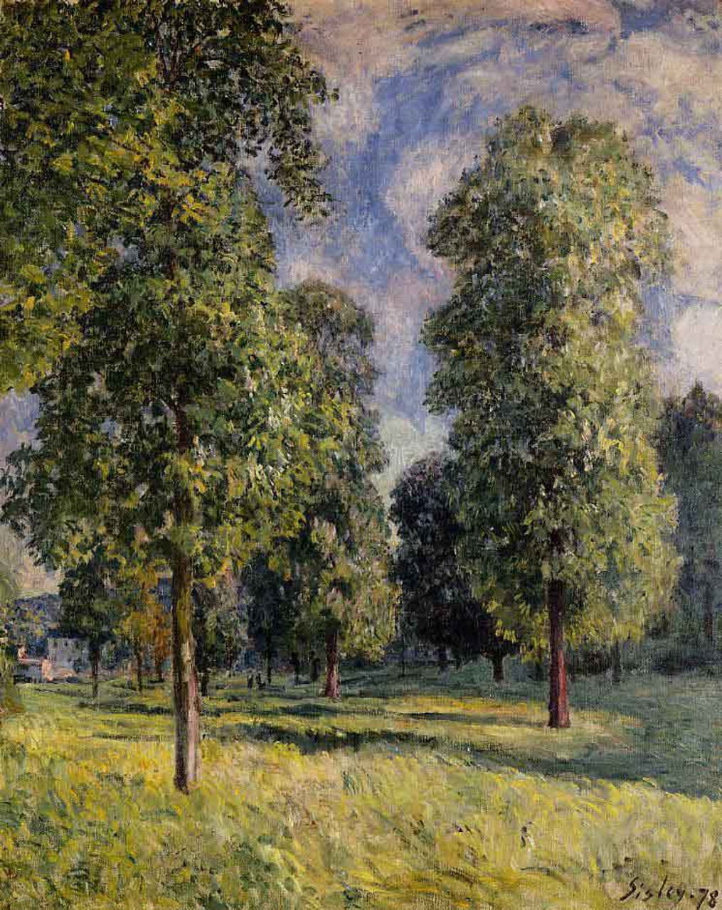 Landscape At Sevres By Alfred Sisley Art Reproduction from