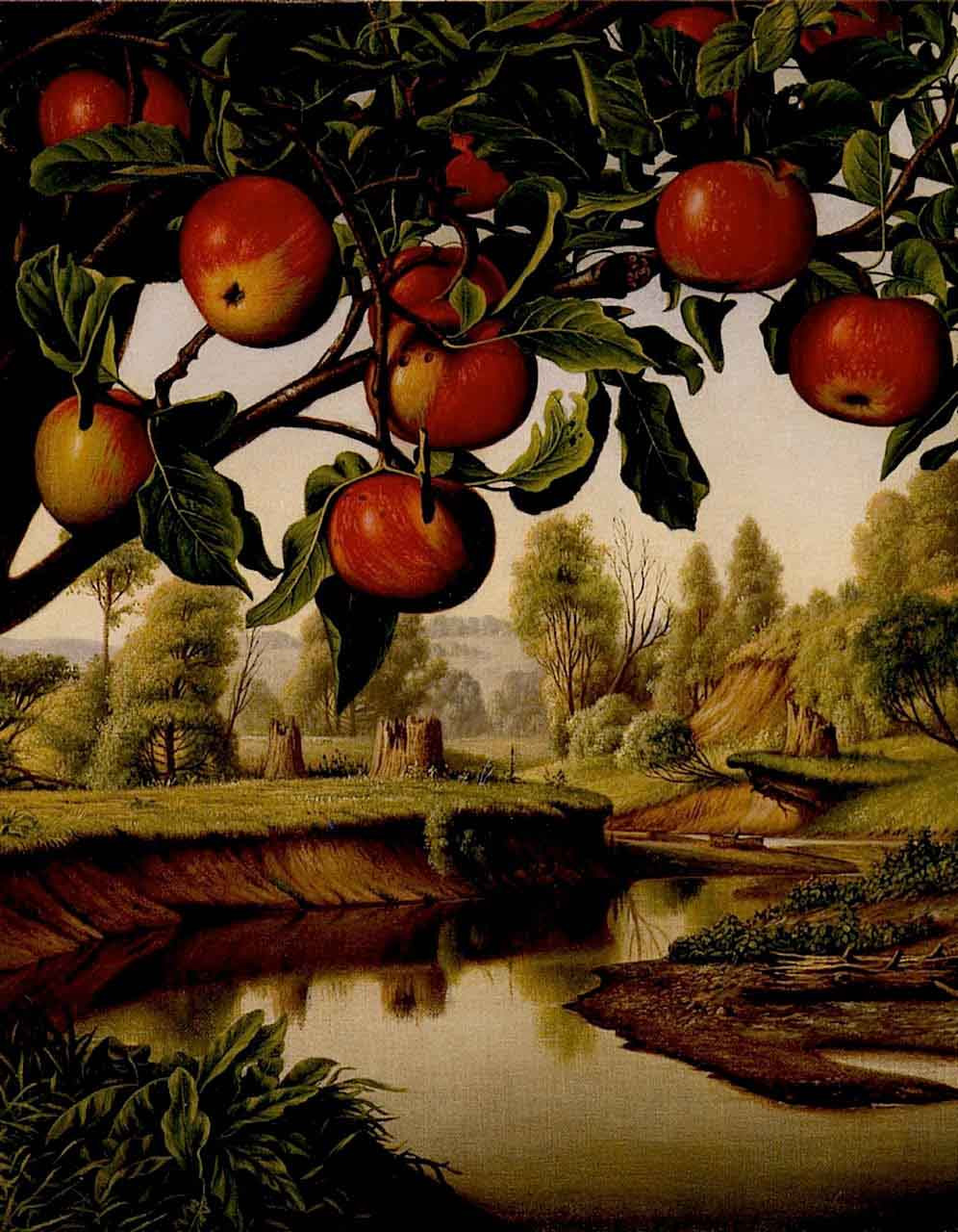 絵画 Apple Landscape With Apple Tree By Levi Wells Prentice Art Reproduction