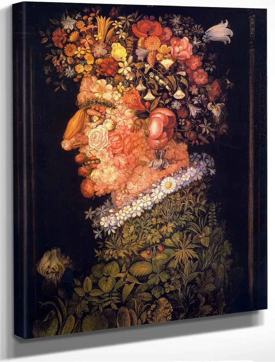 The Four Seasons 01 Spring By Giuseppe Arcimboldo Reproduction