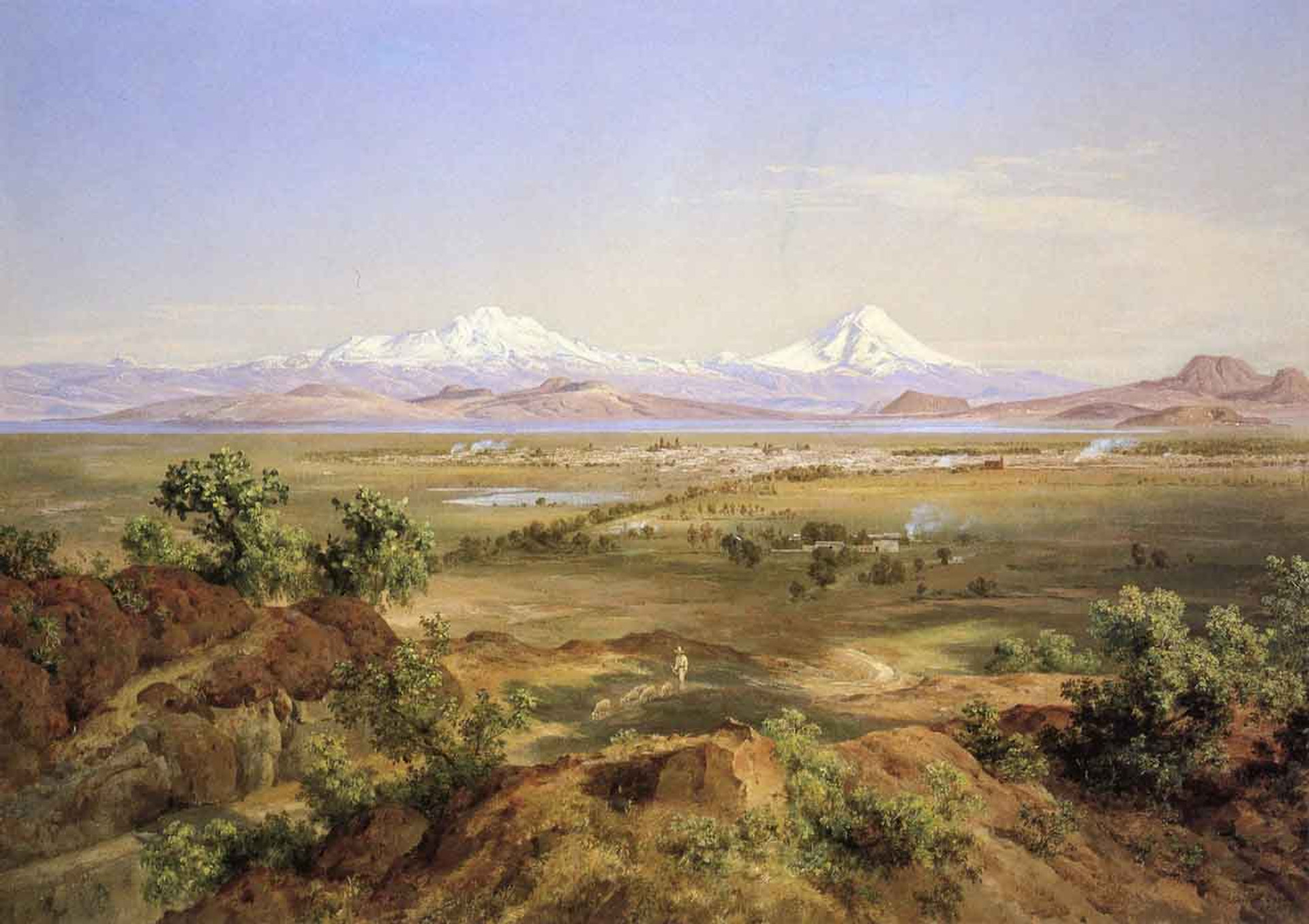 Valle De Mexico Desde El Tapeyac By Jose Maria Velasco Print or Painting Reproduction from Valle De Mexico Desde El Tapeyac By Jose Maria Velasco Print or Painting Reproduction from