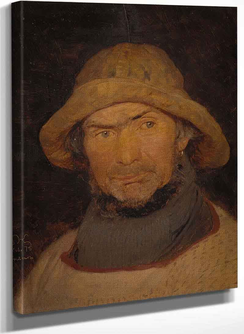 Self Portrait By Peder Severin Kroyer Reproduction