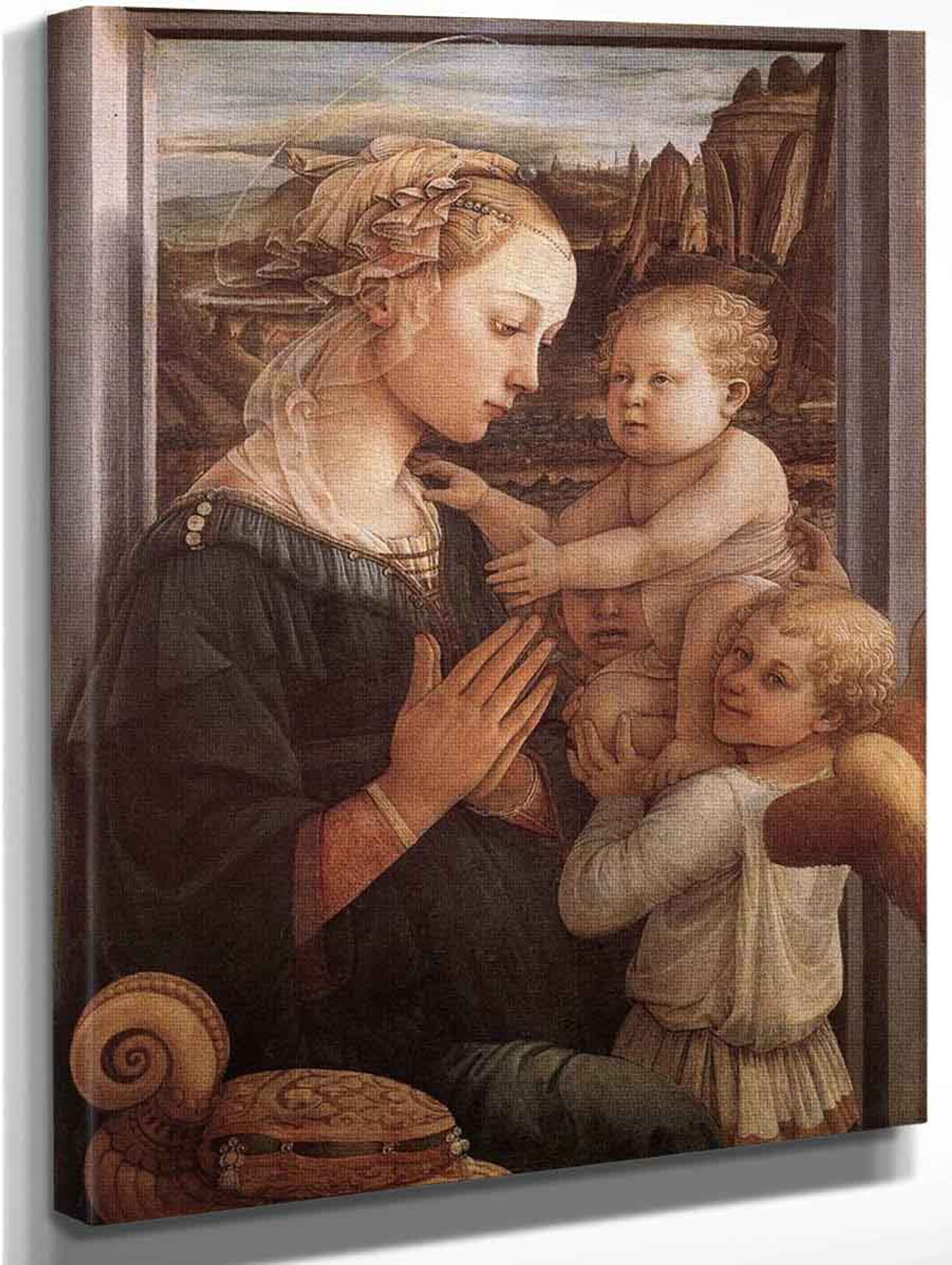 Madonna With The Child And Two Angels 0 By Fra Filippo Lippi Art