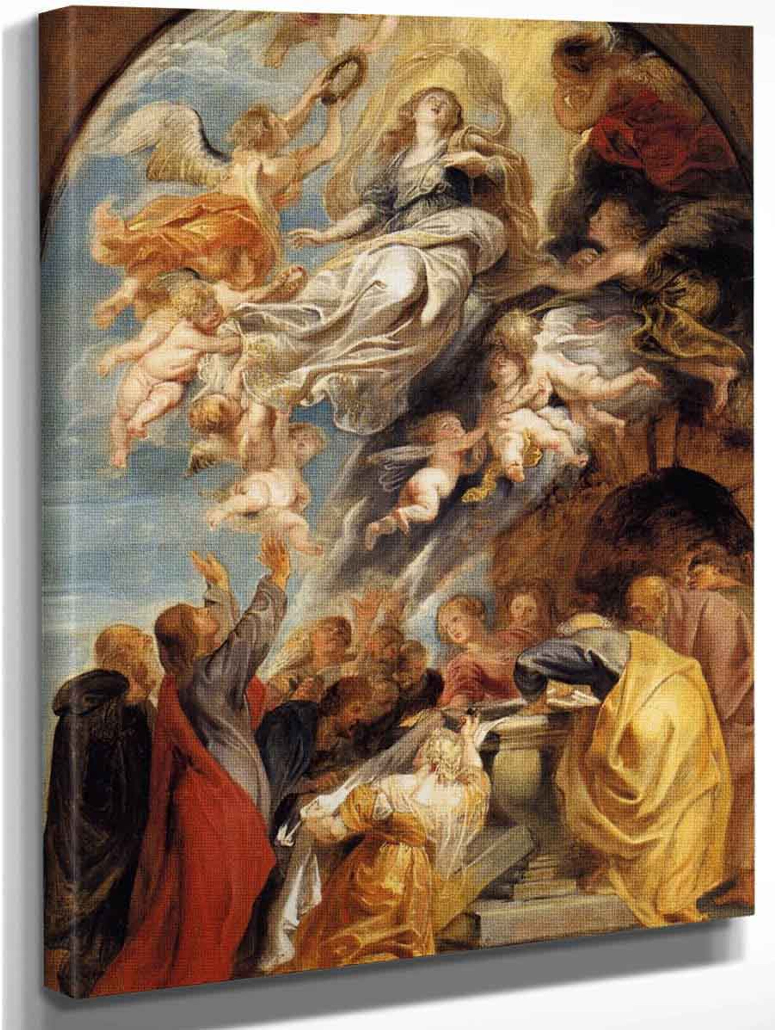 The Assumption Of Mary By Peter Paul Rubens Art Reproduction From