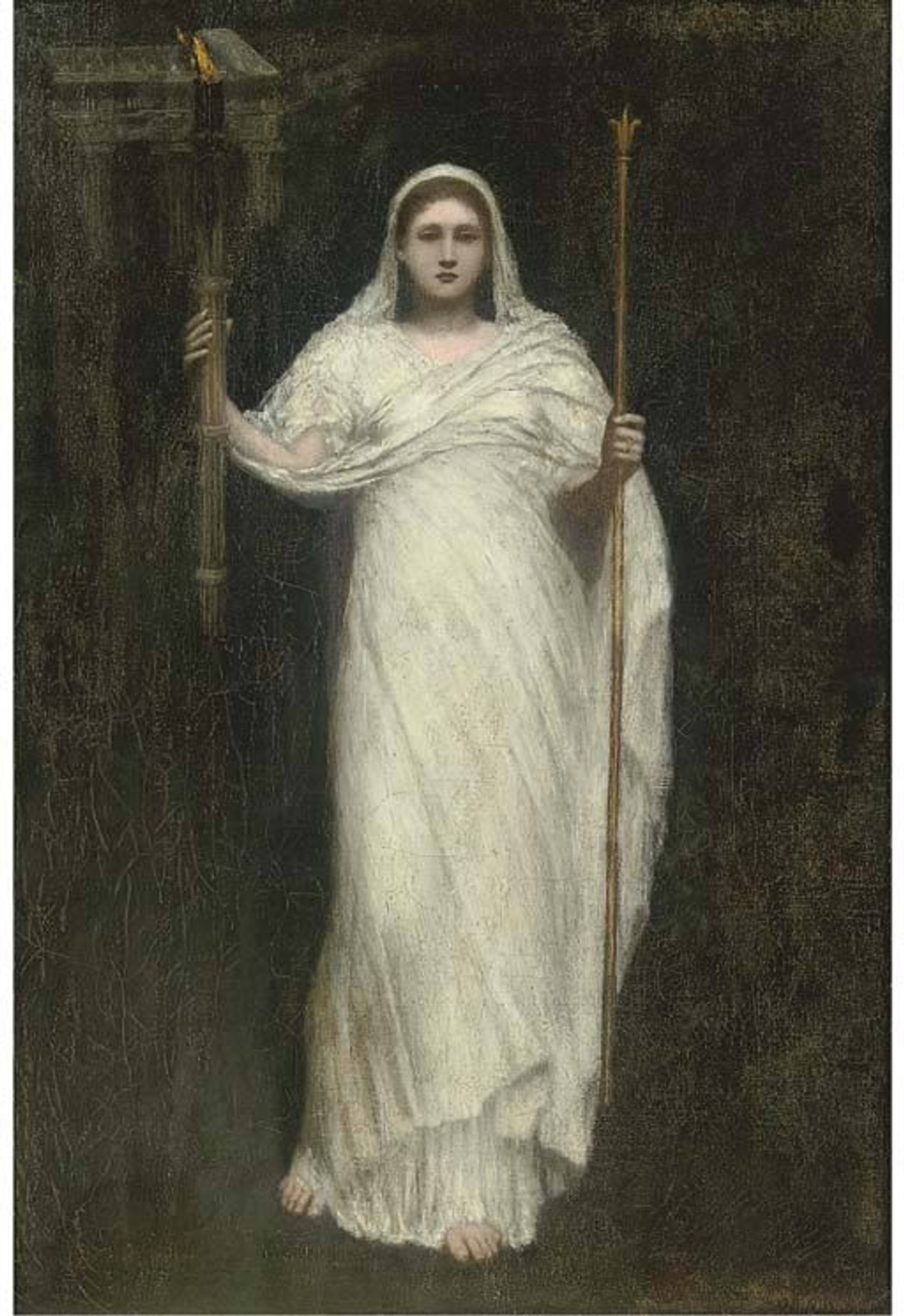 The High Priestess By Arthur Hacker By Arthur Hacker Art