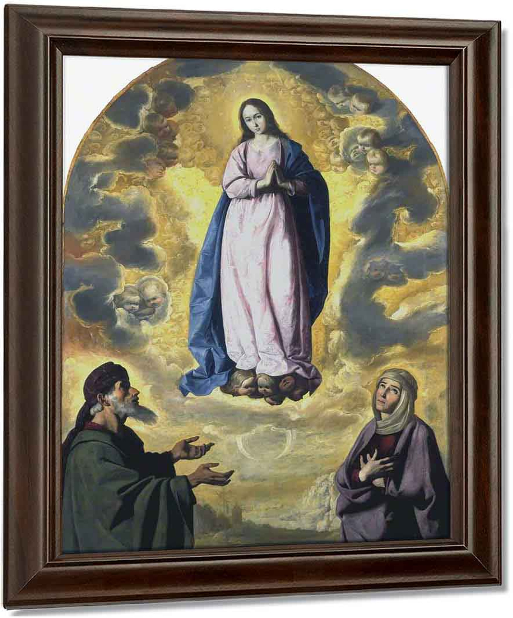 The Immaculate Conception With Saint Joachim And Saint Anne By Francisco De Zurbaran Art Reproduction From Cutler Miles
