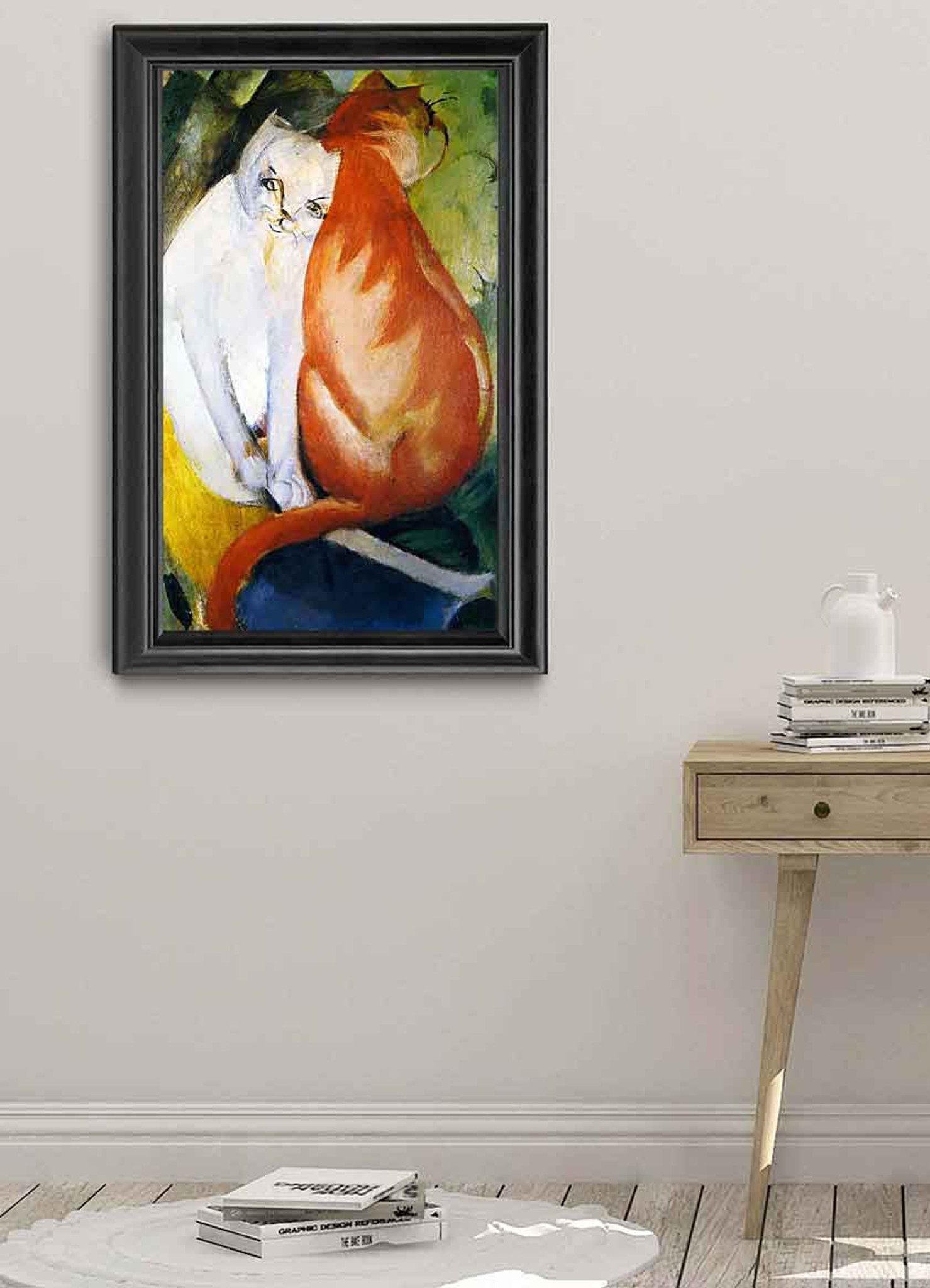 Cats Red And White By Franz Marc Print Or Painting Reproduction