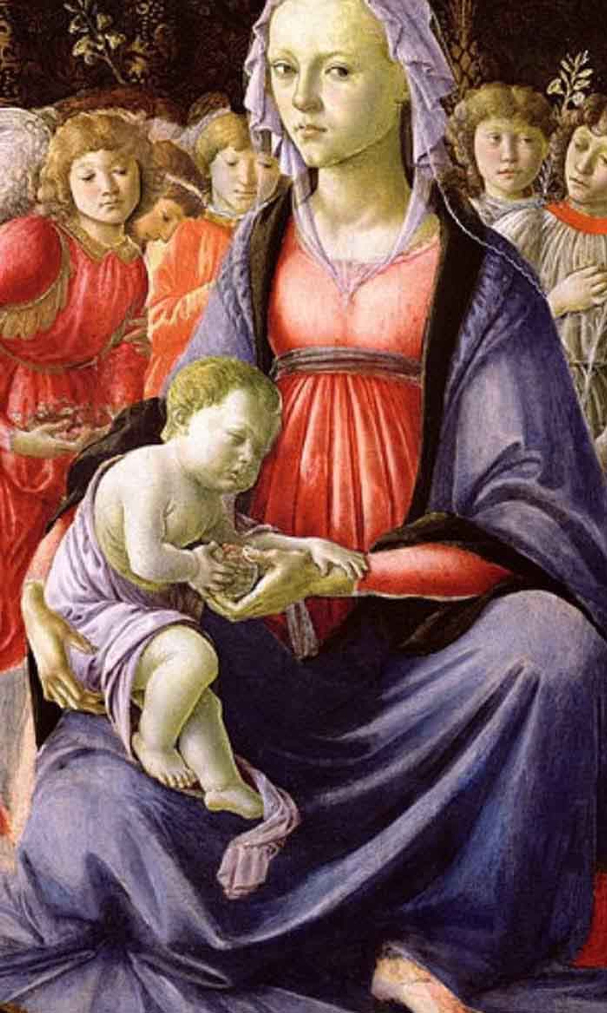 Madonna And Child With Five Angels By Sandro Botticelli Print Or