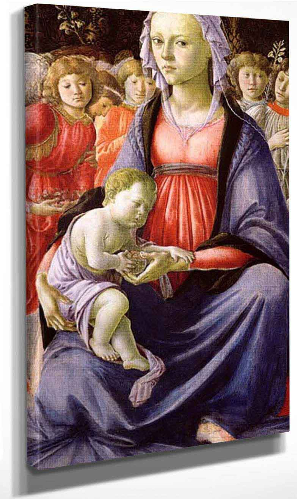 Madonna And Child With Five Angels By Sandro Botticelli Print Or