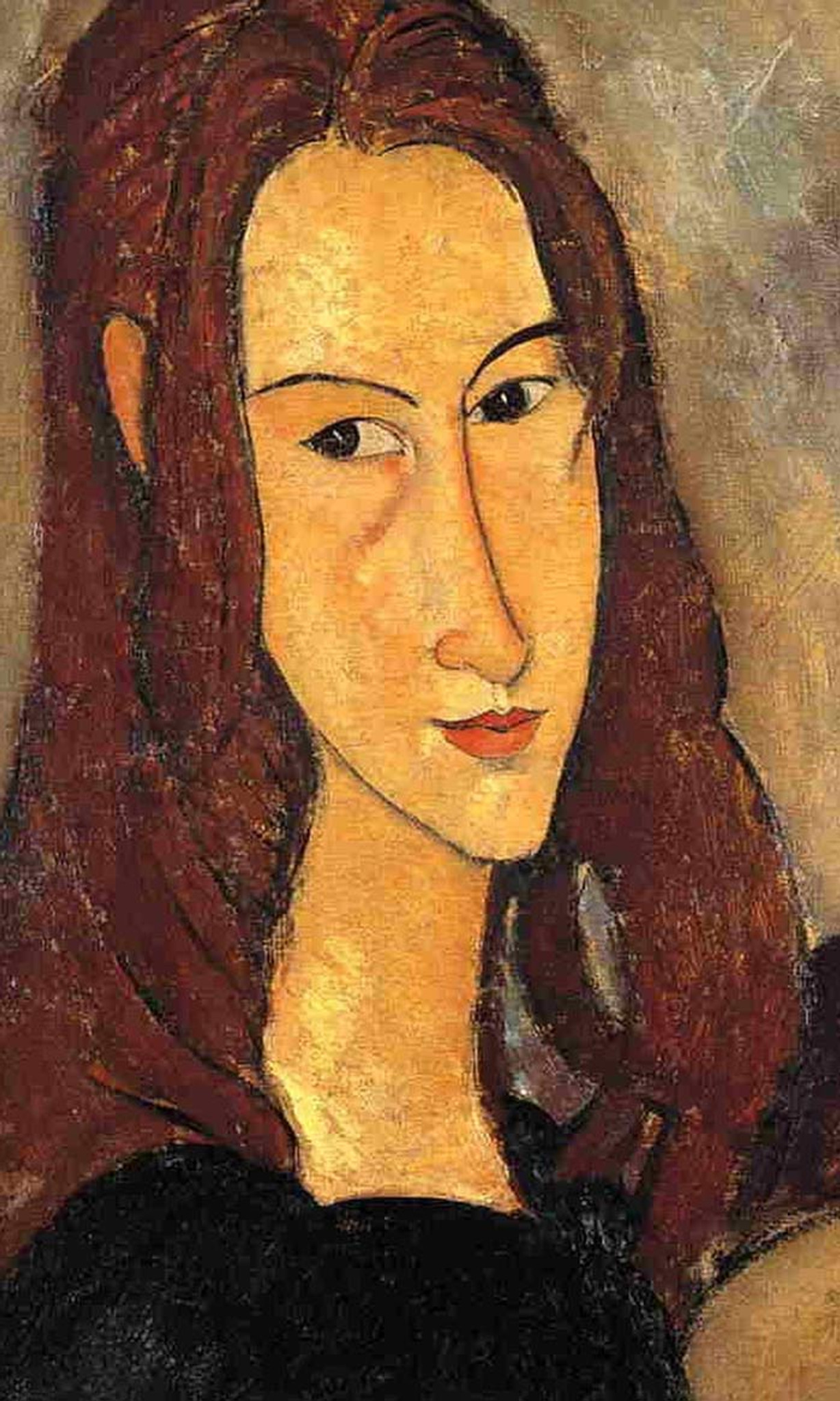 Red Haired Girl By Amedeo Modigliani Print Or Painting Reproduction
