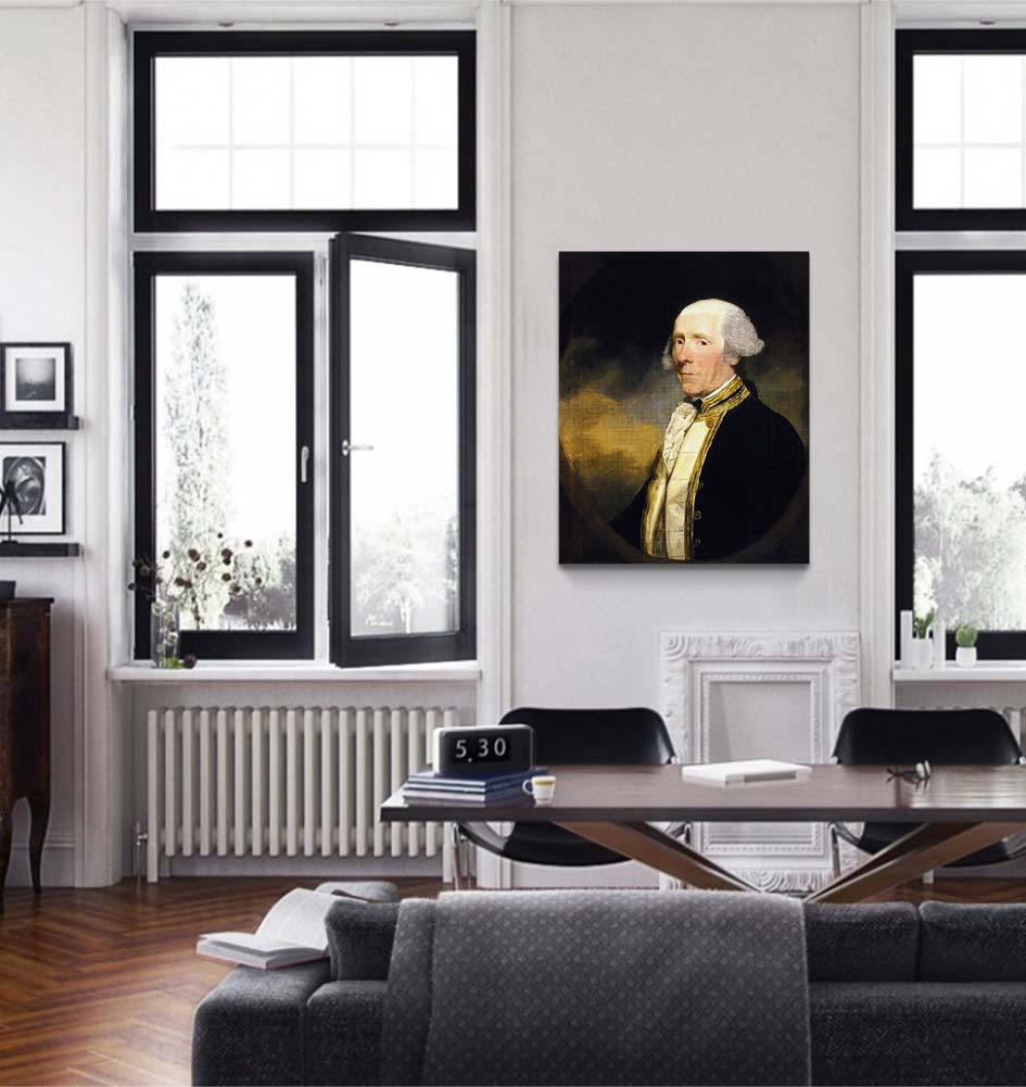 Captain Skeffington Lutwidge By Gilbert Stuart Reproduction
