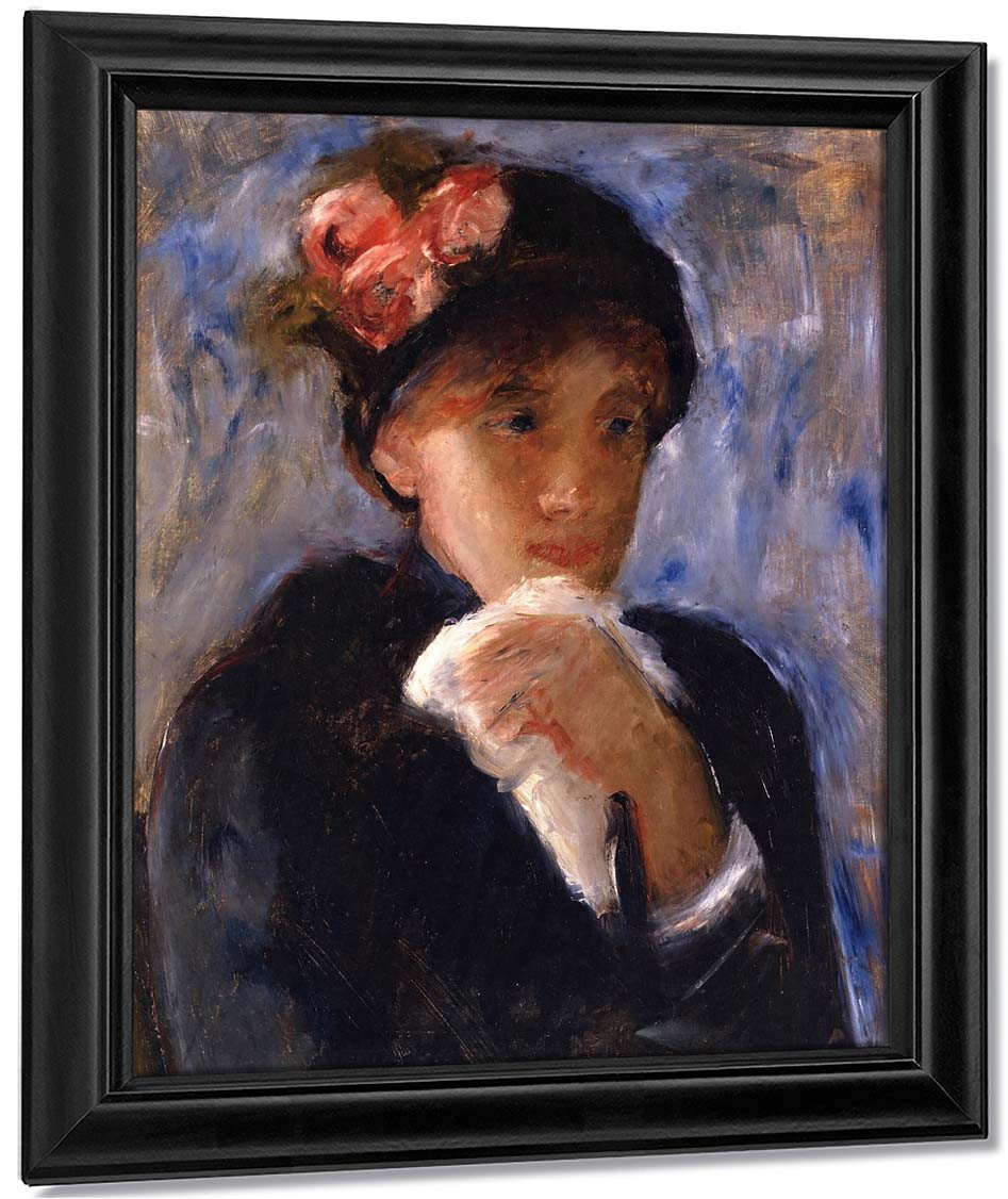 Woman With Handkerchief By Mary Cassatt Reproduction