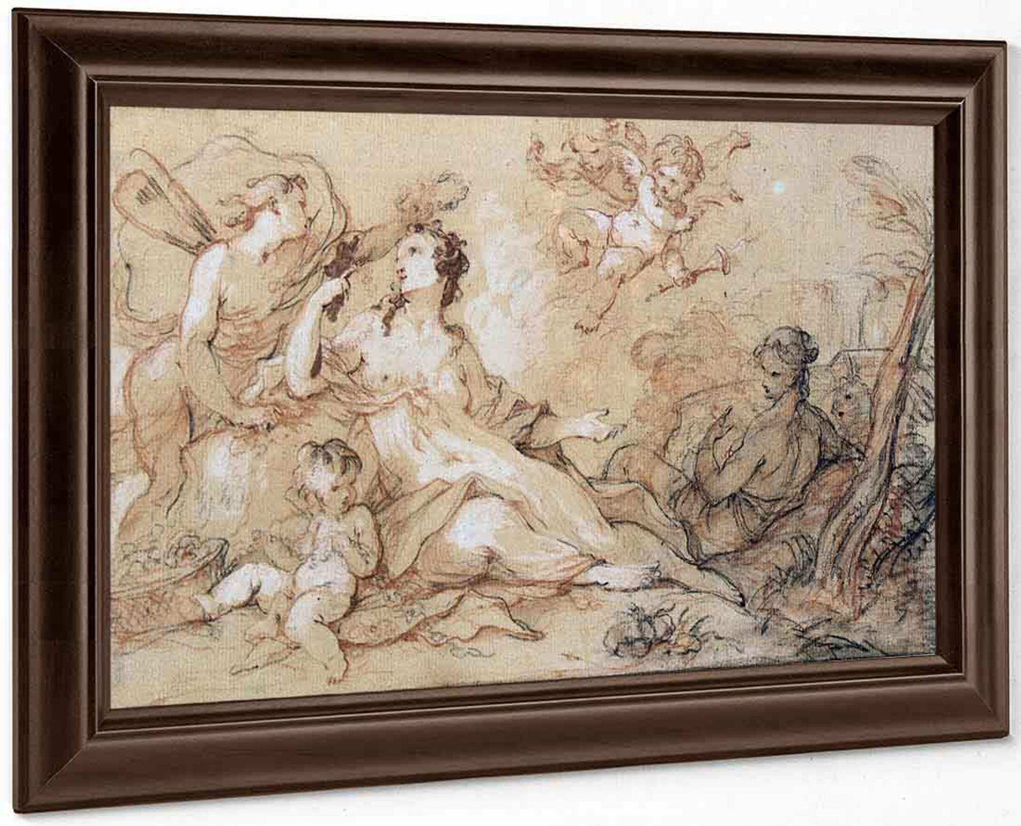 A Mythological Scene With Venus Psyche And Cupid By Charles