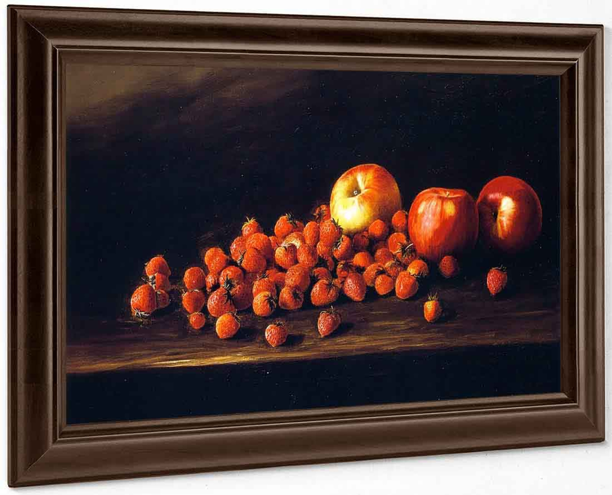Apples And Strawberries By Joseph Kleitsch Print Or Oil Painting