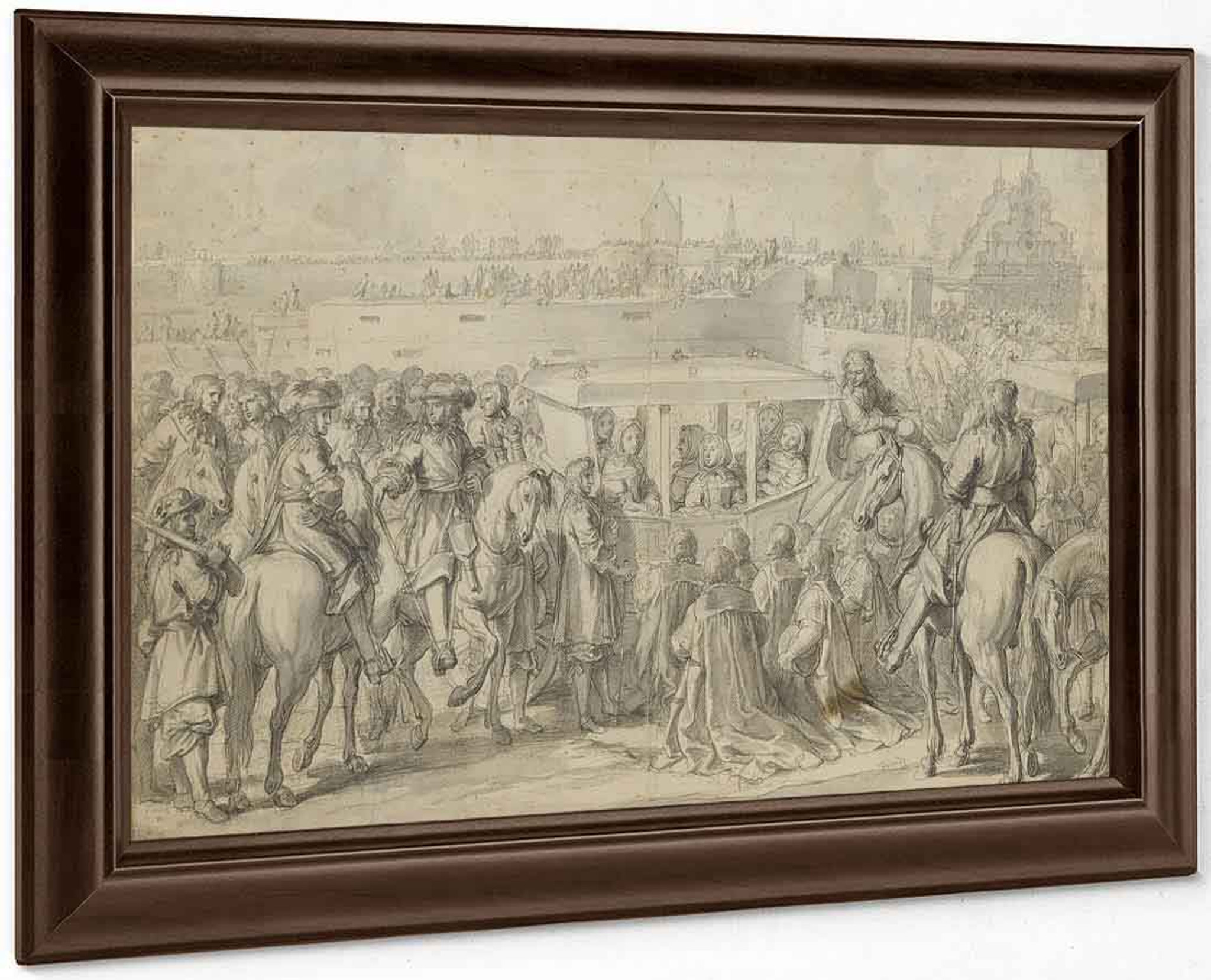 Entry Of Louis Xiv And Marie Therese Into Douai In 1667 By Charles